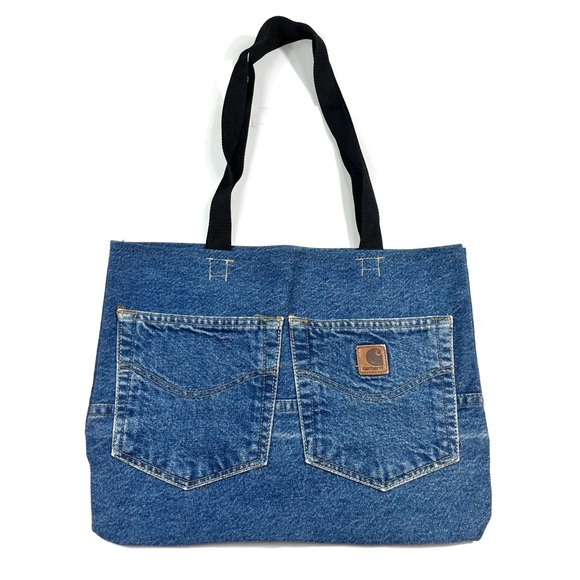Carhartt Handbags - Handmade Carhartt Denim Patchwork Small Shoulder Tote Bag One Of a Kind Y2K